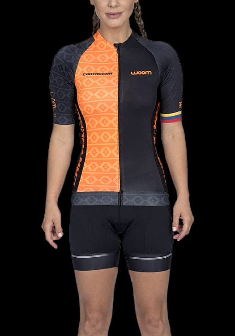 Camisa Woom Supreme Cartagena Feminina laranja 