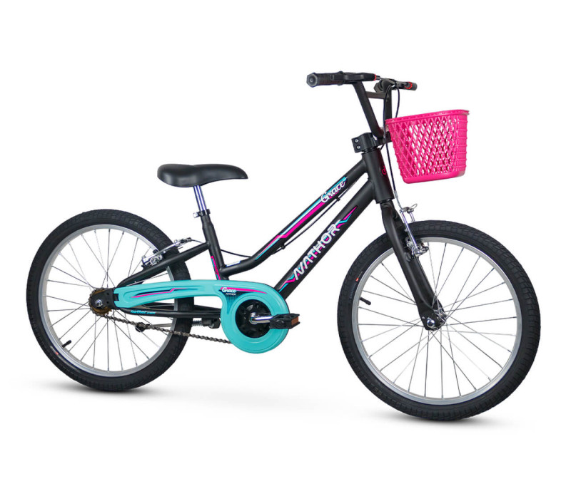 Bicicleta Nathor Aro 20 Feminina Grace Pto/Vrd