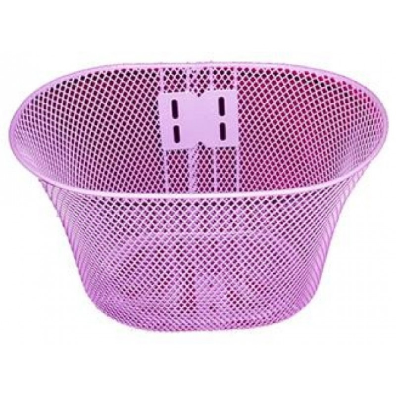 Cesta Arame 16 Aço Oval Rosa