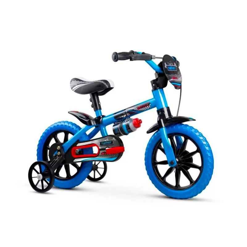 Bicicleta Nathor Veloz Azul/Preto Aro 12