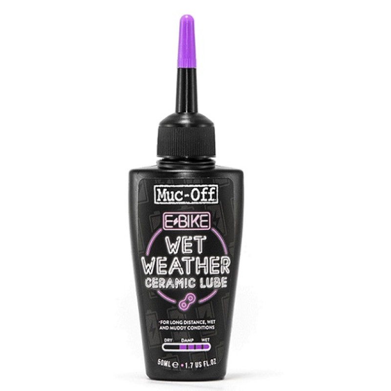 Lubrificante E-Bike Muc-Off Wet Úmido 50ml