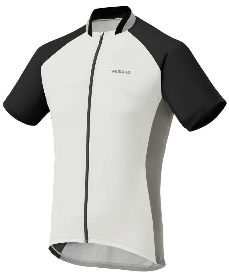 Camisa Shimano Loose Fit Zipper Inteiro P Branco/Preto