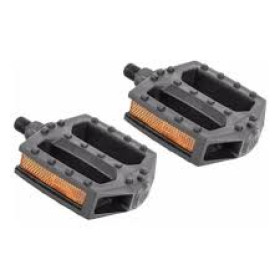  Pedal Plastico de Plataforma 9/16 Preto Metalciclo