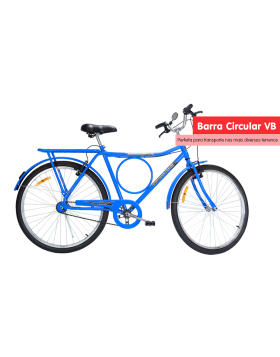 Bicicleta Monark Barra Circular VB Azul