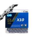 Corrente KMC X10 1/2x3/32 116 Elos IDX 10v Prata