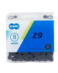 Corrente KMC Z9 1/2x3/32 116E IDX 9v Cinza