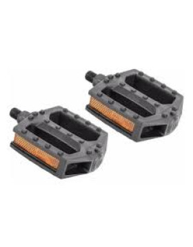 Pedal Plastico de Plataforma 9/16 Preto Metalciclo